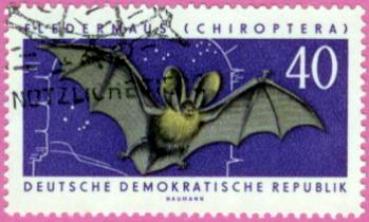 Fledermaus Briefmarke 12